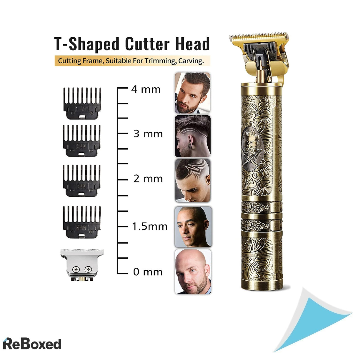 ‎Trimmer Aparat De Tuns si Detaliat Metal cu Acumulator 4 Acc