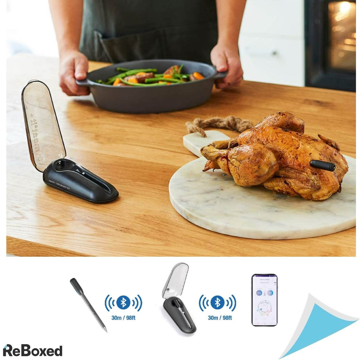 mastrad F74380 Proba Temperatura Wireless Dual Wi-Fi Bluetooth