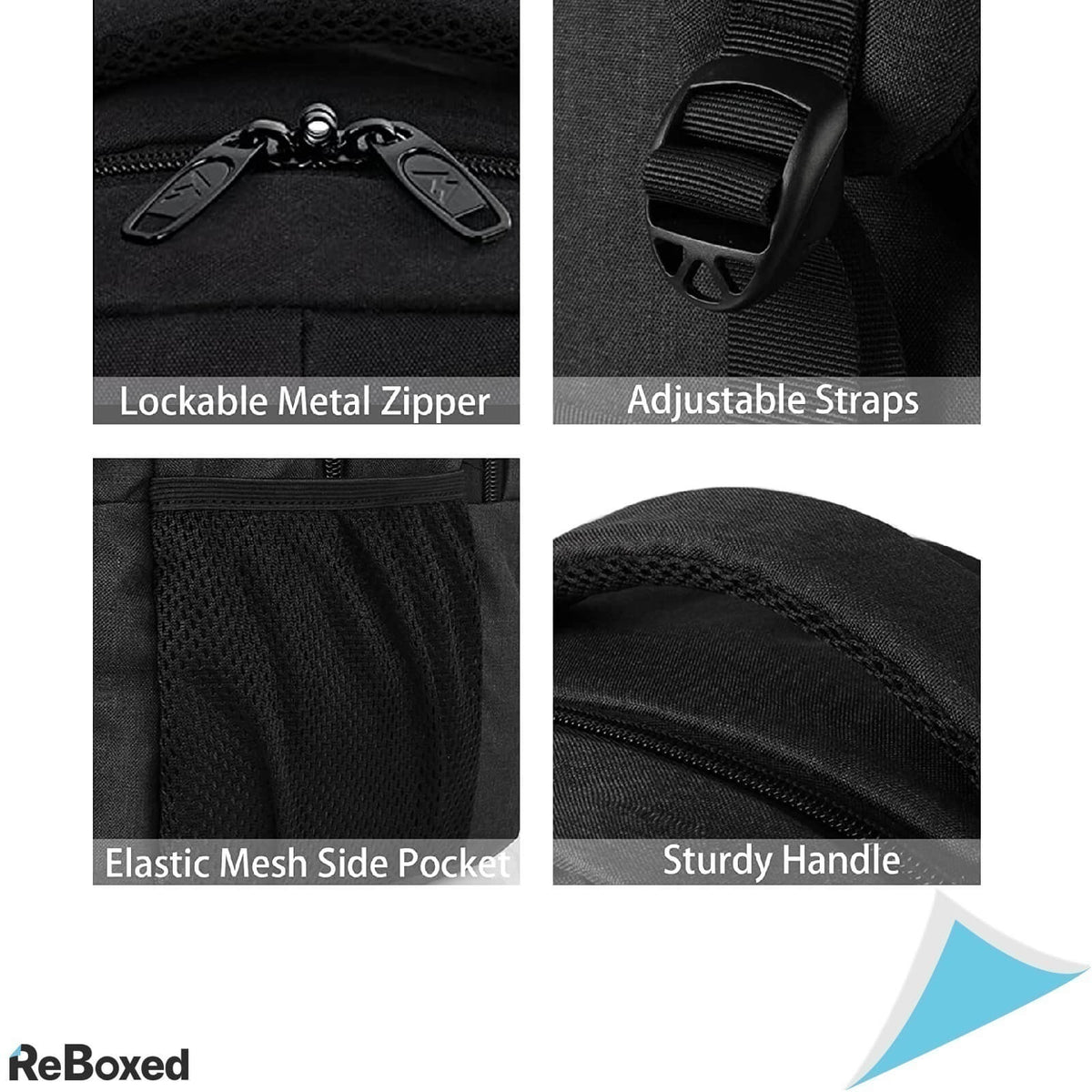 MATEIN Rucsac Impermeabil Laptop 17.3 Port USB Incarcare Negru