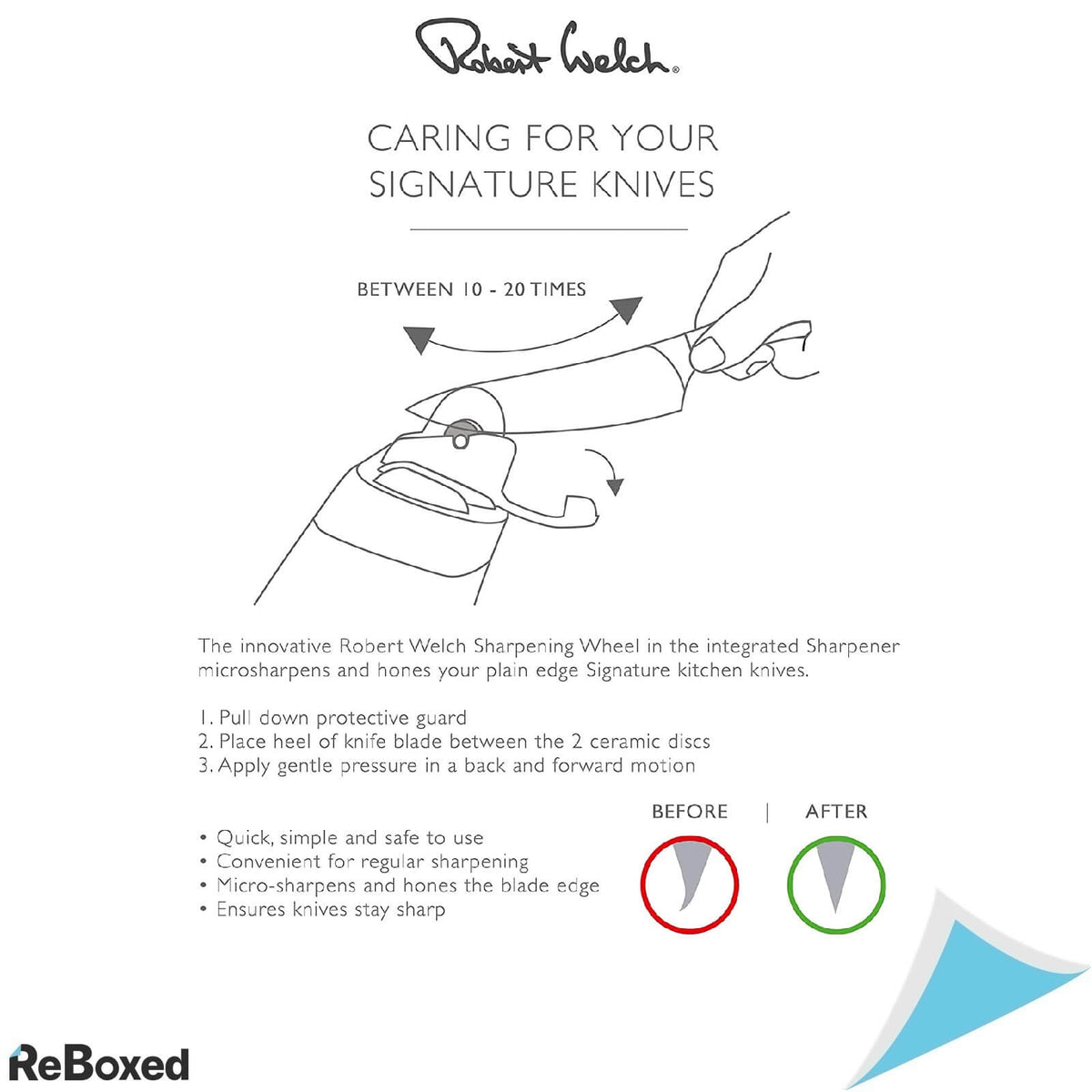 Robert Welch Signature Set De 5 Cutite Si Ascutitor din Ceramica