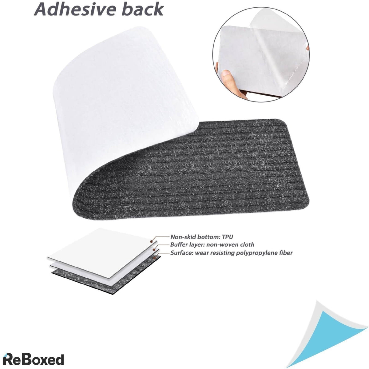 Mbigm Pachet de 15 Covorase Antialunecare 65x20cm Scari