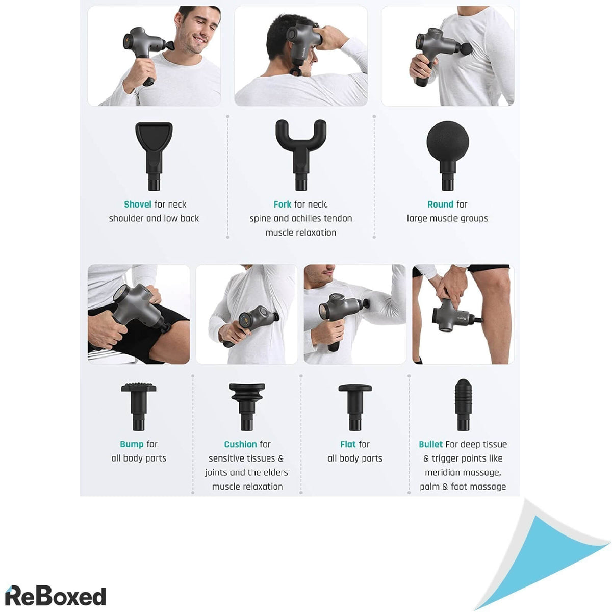 Mebak 3 Pistol de Masaj Muscular Portabil Silentios 5 Viteze