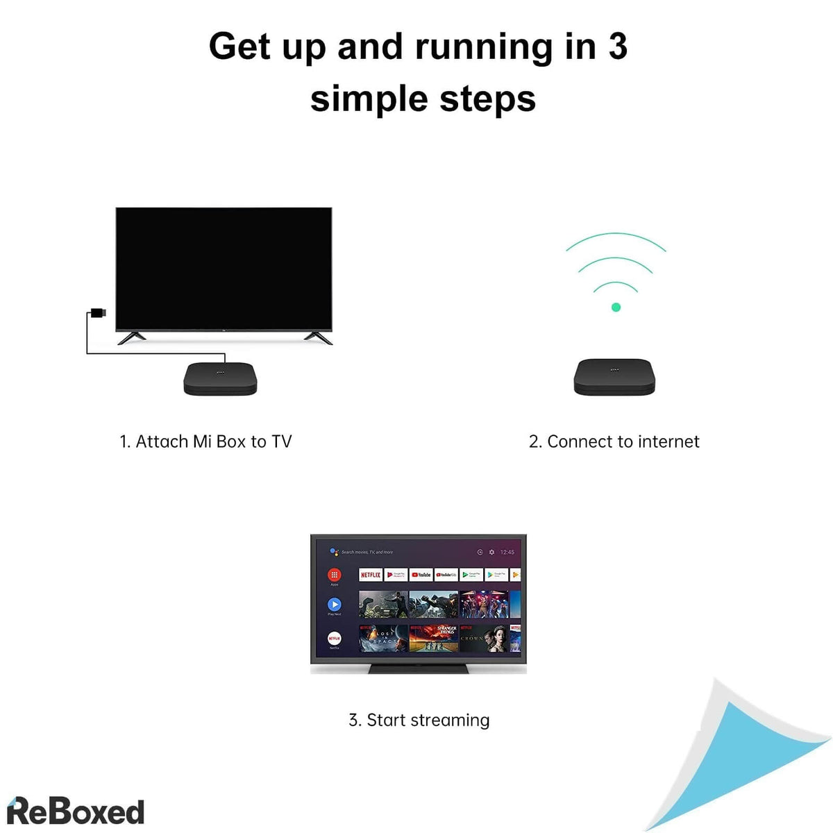 Xiaomi MI-TV-Box S MediaPlayer 4K Control Voce Telecomanda