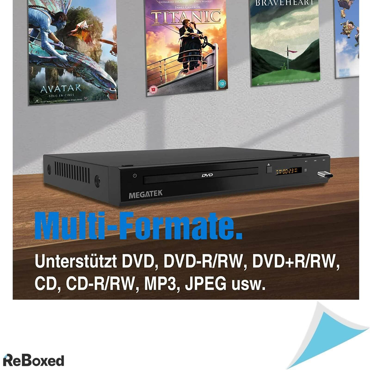 Megatek DVD Player 1080p HDMI USB MP3 JPEG Telecomanda