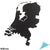MiMi Innovations Harta pentru Perete din Lemn Nederland 92x69cm