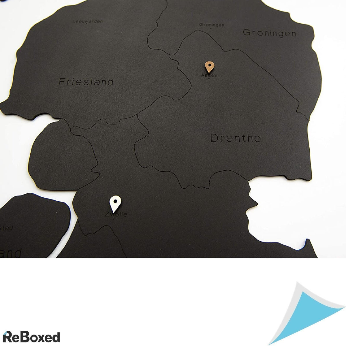 MiMi Innovations Harta pentru Perete din Lemn Nederland 92x69cm