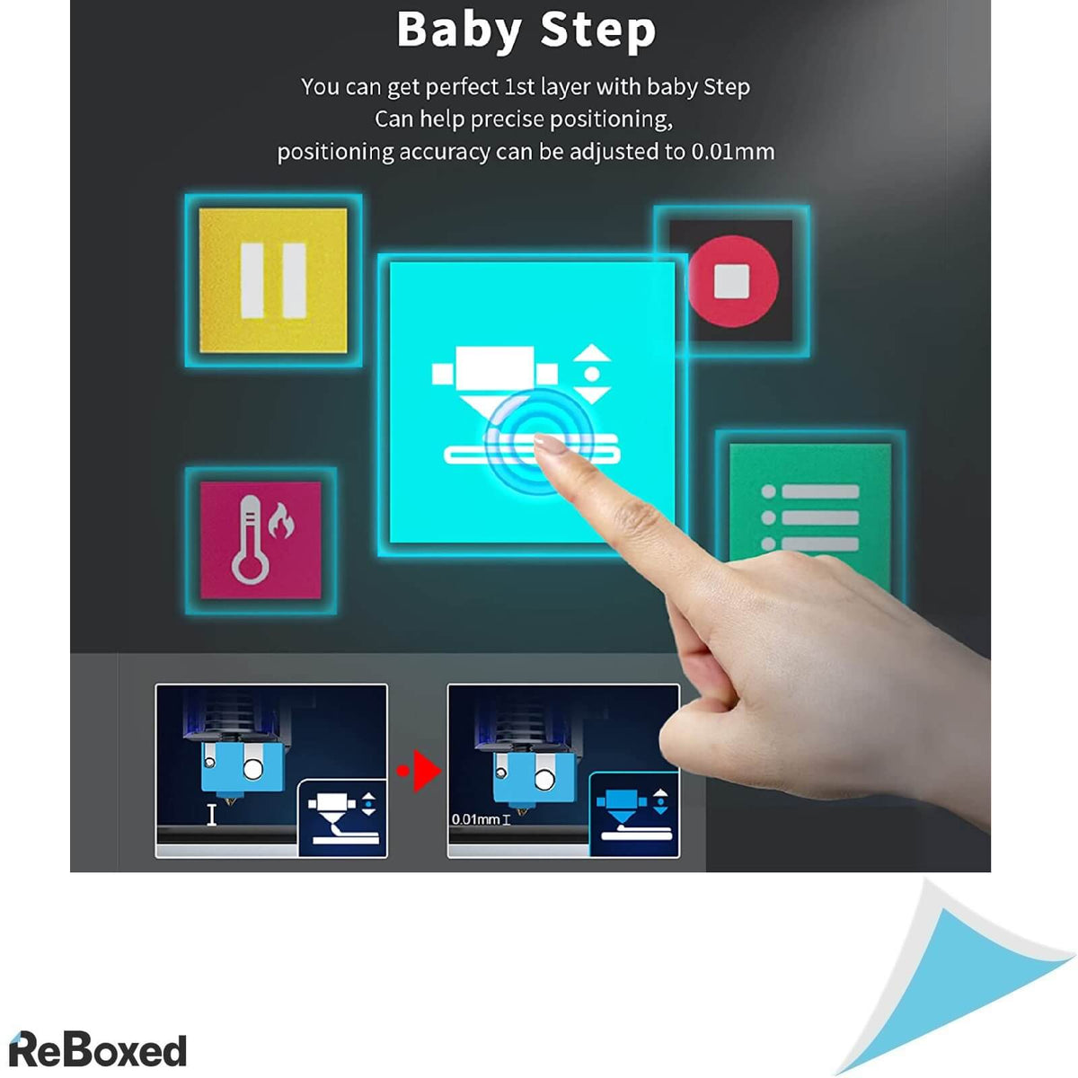 Mingda Rock 3 PRO Imprimanta 3D Direct Extruder 32x32x40cm