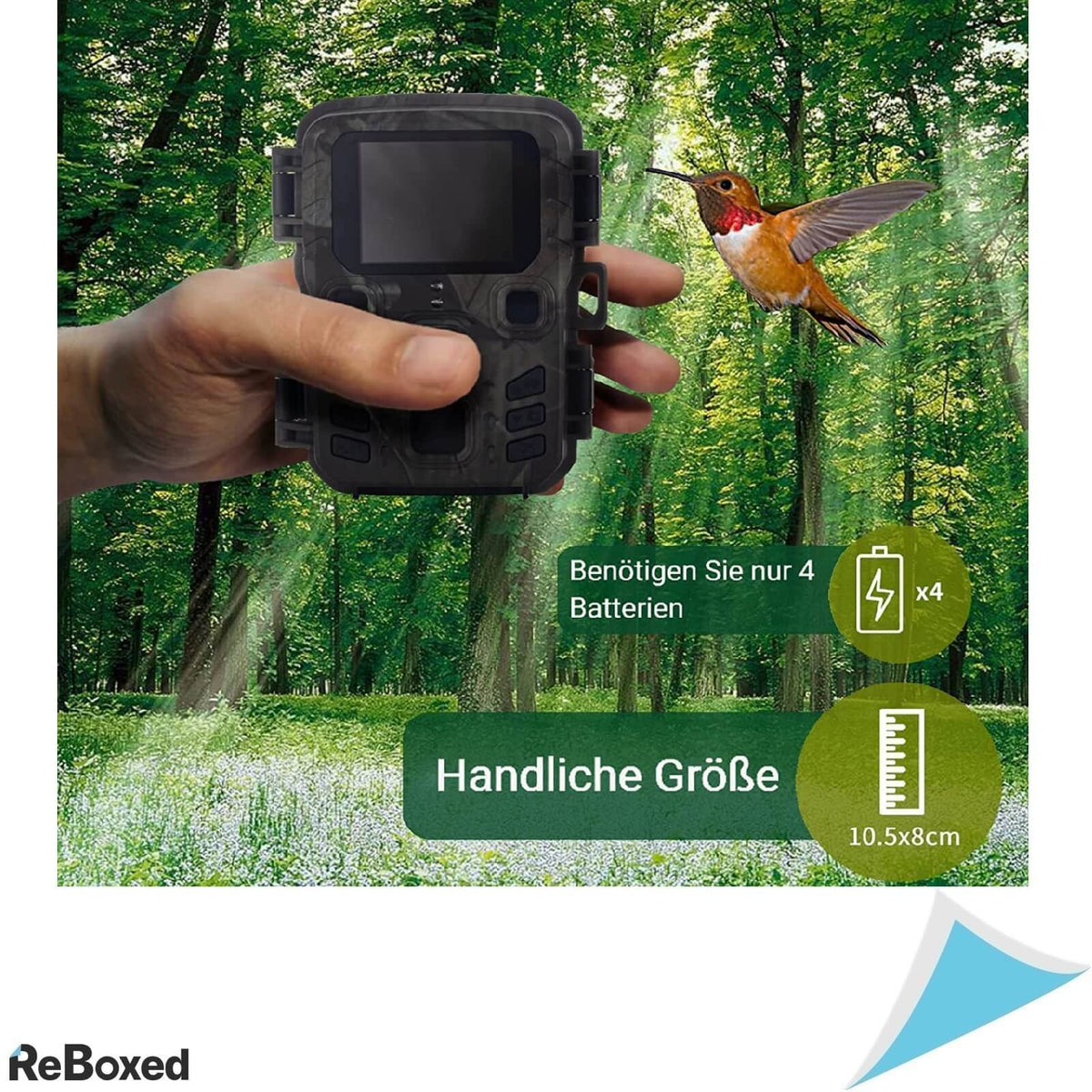 NirvaLife Mini Camera Vanatoare 1080p Camuflaj Outdoor CardSD 32G