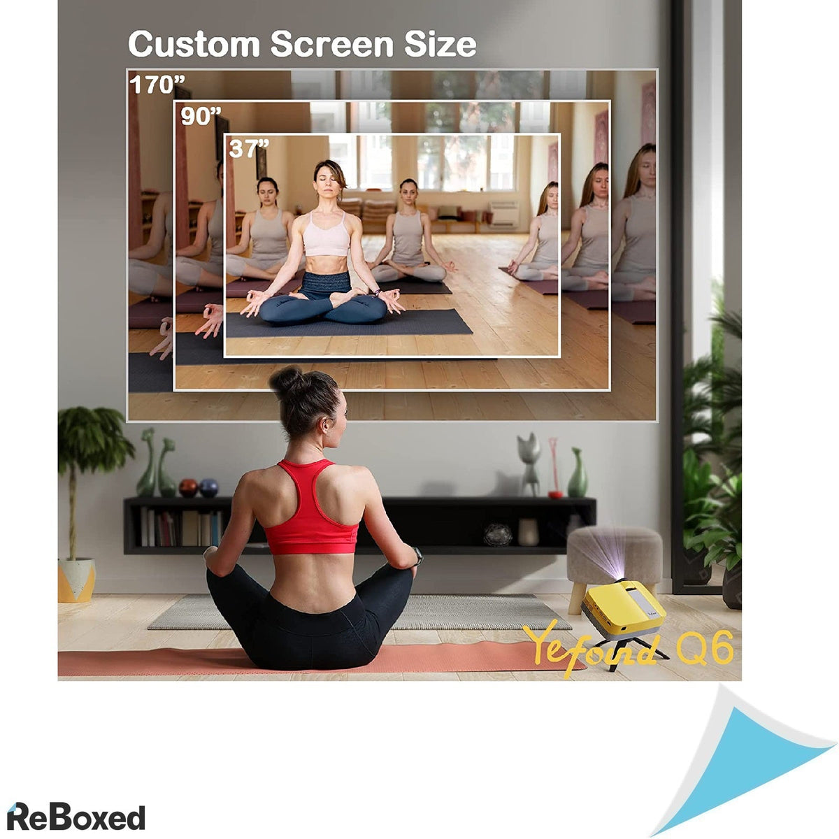 YeFound Q6 Proiector Mini LED 1280x720 pixeli 2000:1 Contrast 400lm