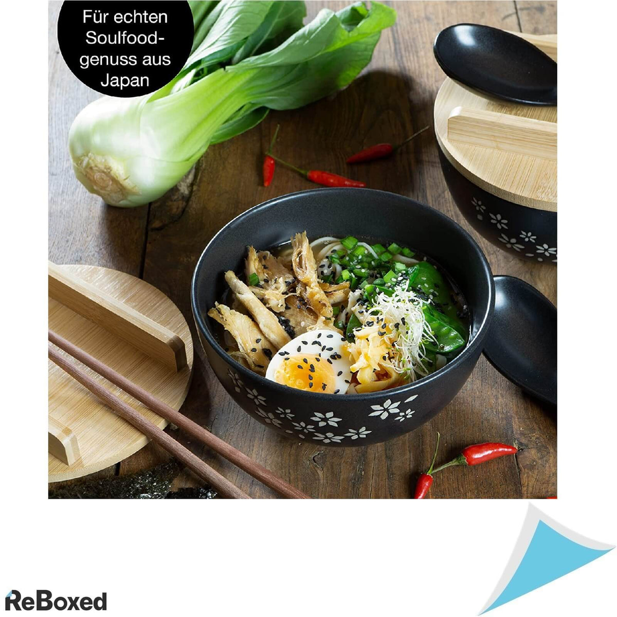 Moritz &amp; Moritz Set 2 Boluri Ceramica Ramen 600ml Pho Sushi