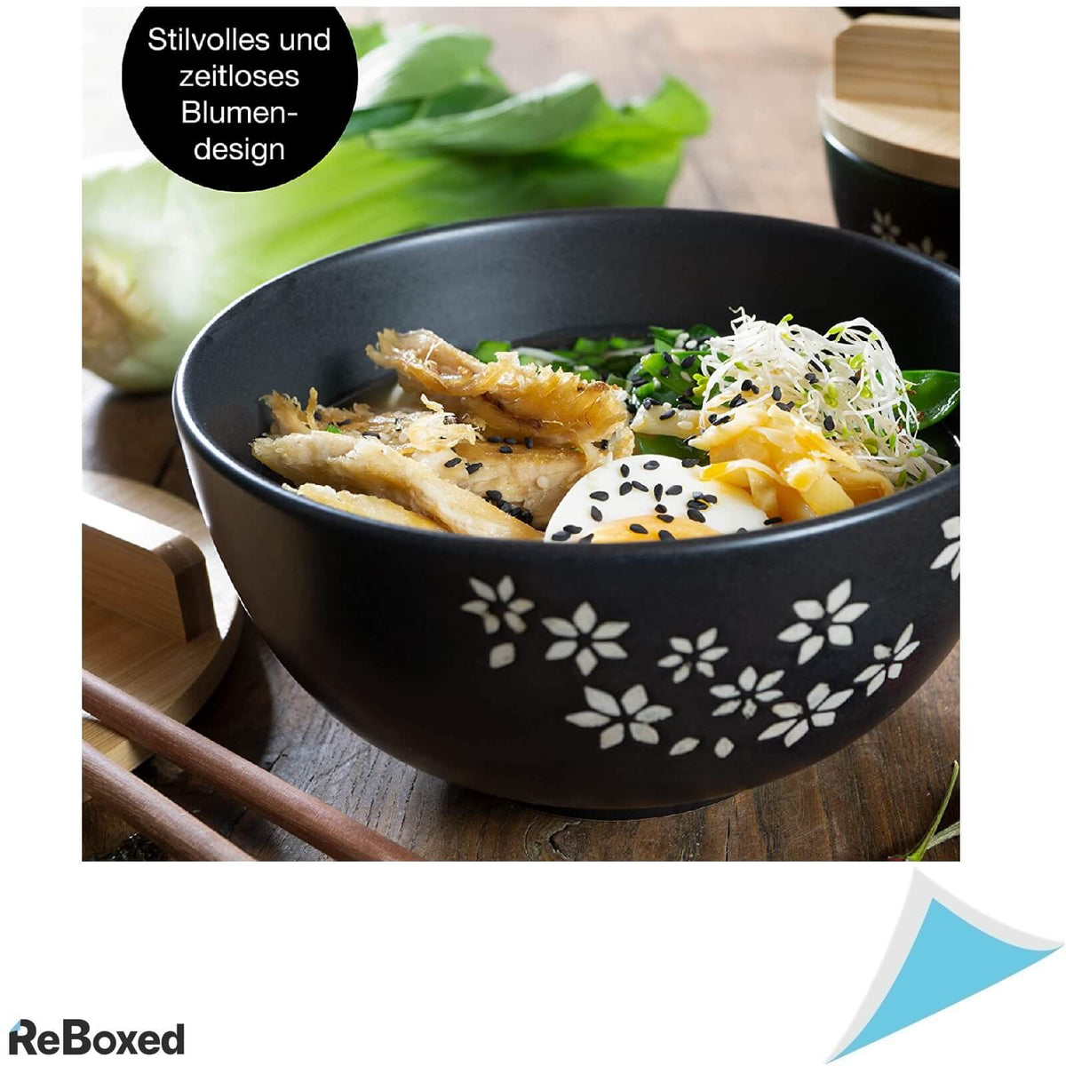 Moritz &amp; Moritz Set 2 Boluri Ceramica Ramen 600ml Pho Sushi