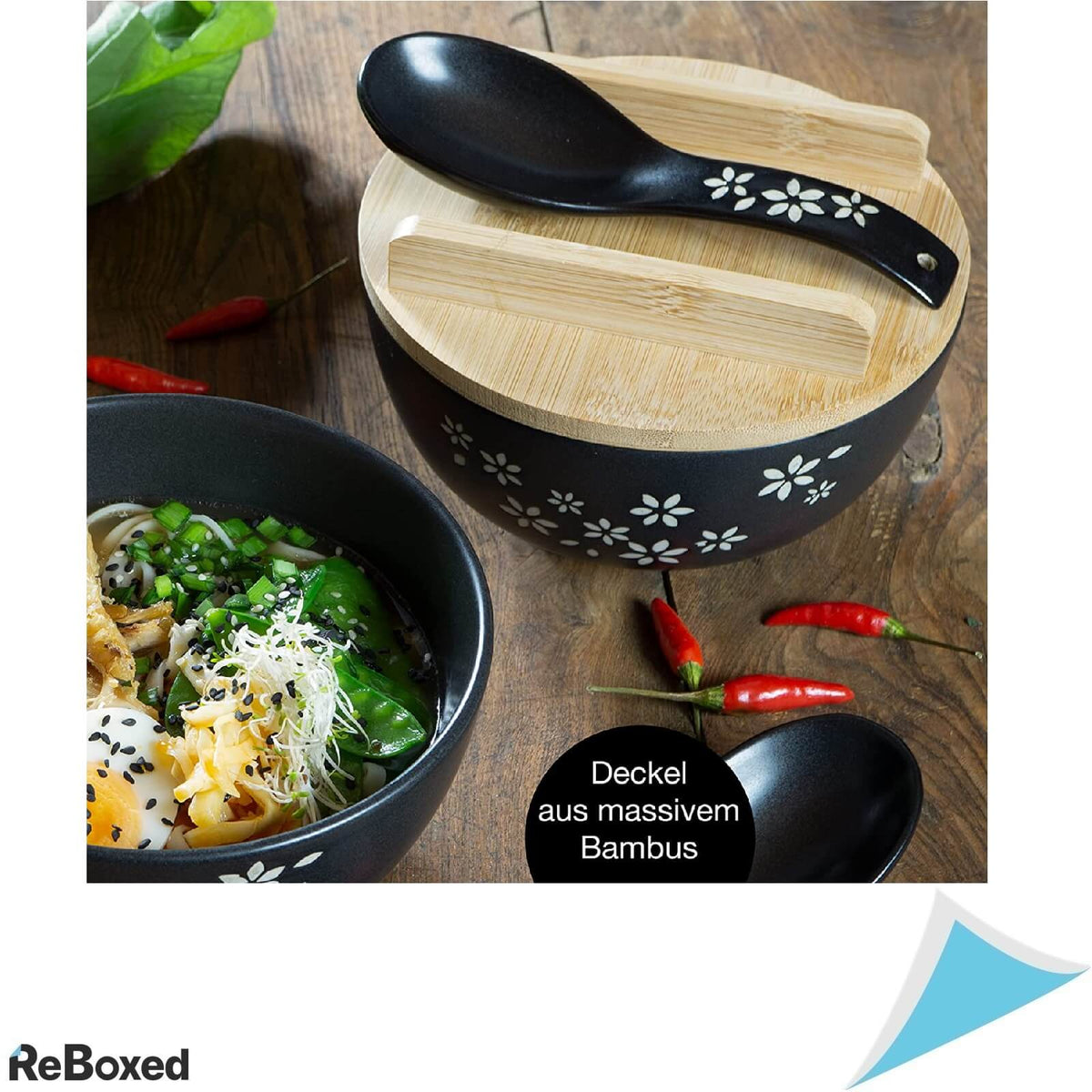 Moritz &amp; Moritz Set 2 Boluri Ceramica Ramen 600ml Pho Sushi