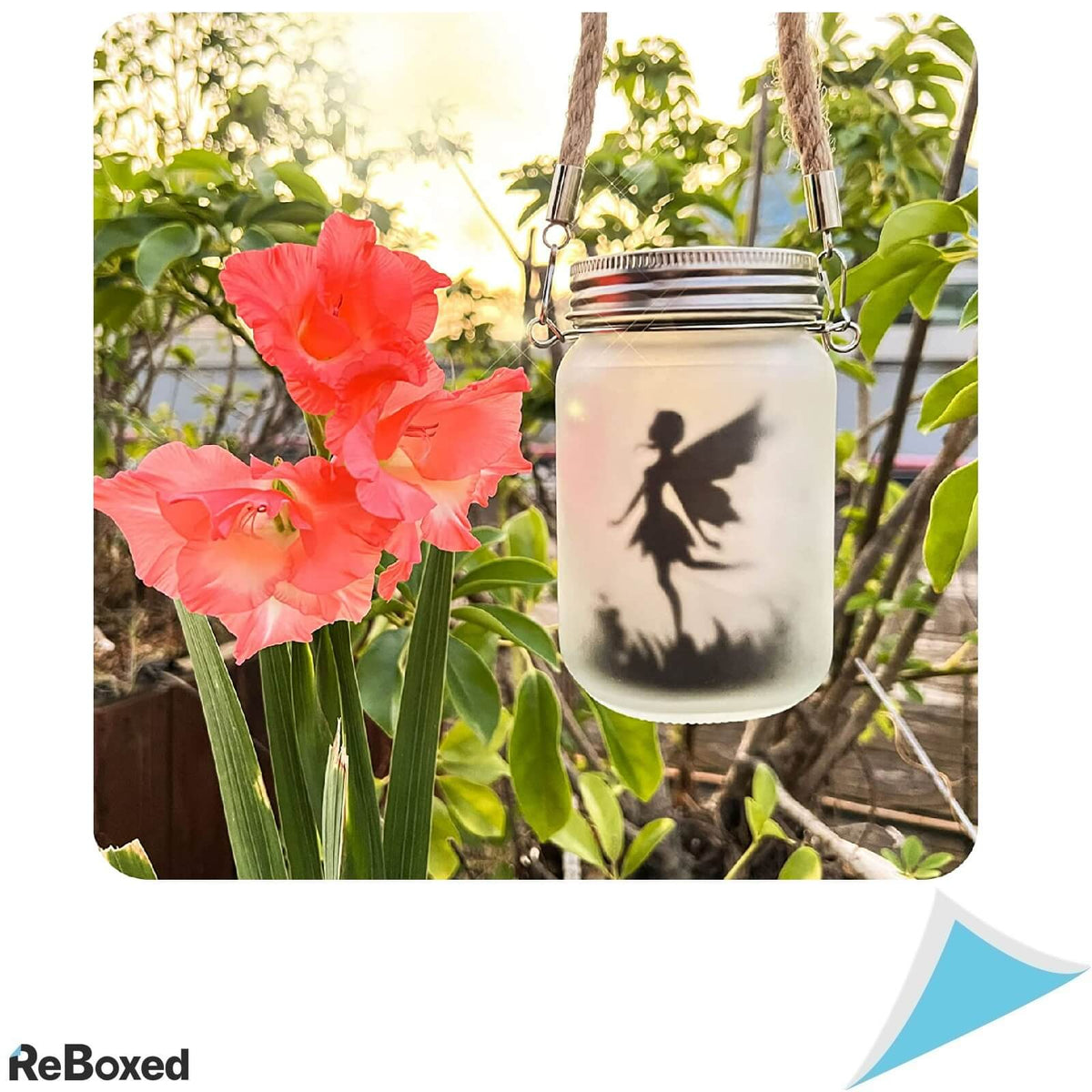 MostofEU Set 2 Lanterne Lampioane Solare LED cu Zana Color