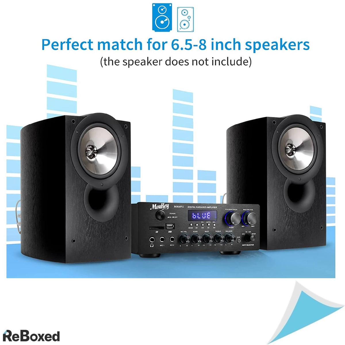 Moukey MAMP1 Amplificator Stereo Audio 220W Peak Bluetooth 5.0