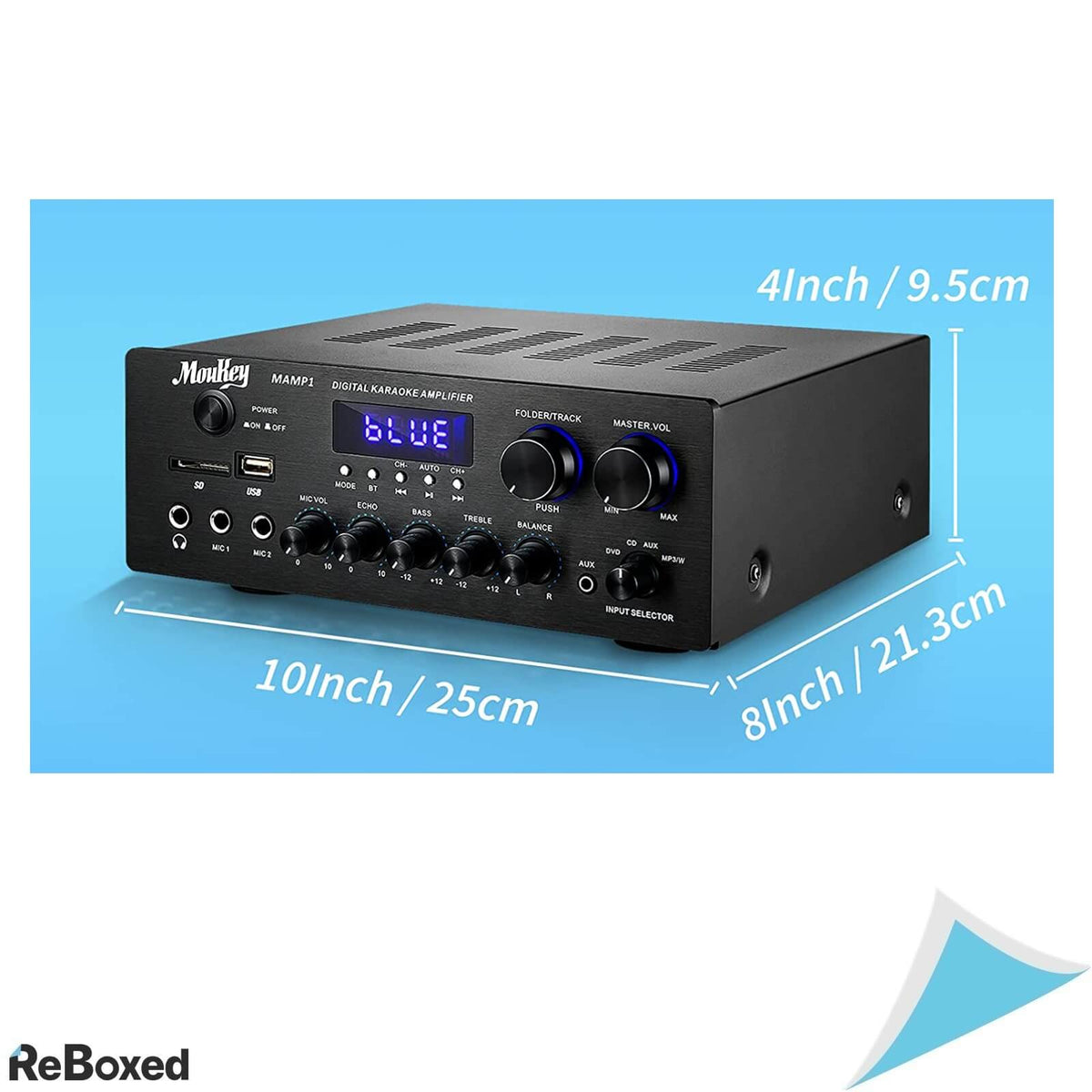 Moukey MAMP1 Amplificator Stereo Audio 220W Peak Bluetooth 5.0