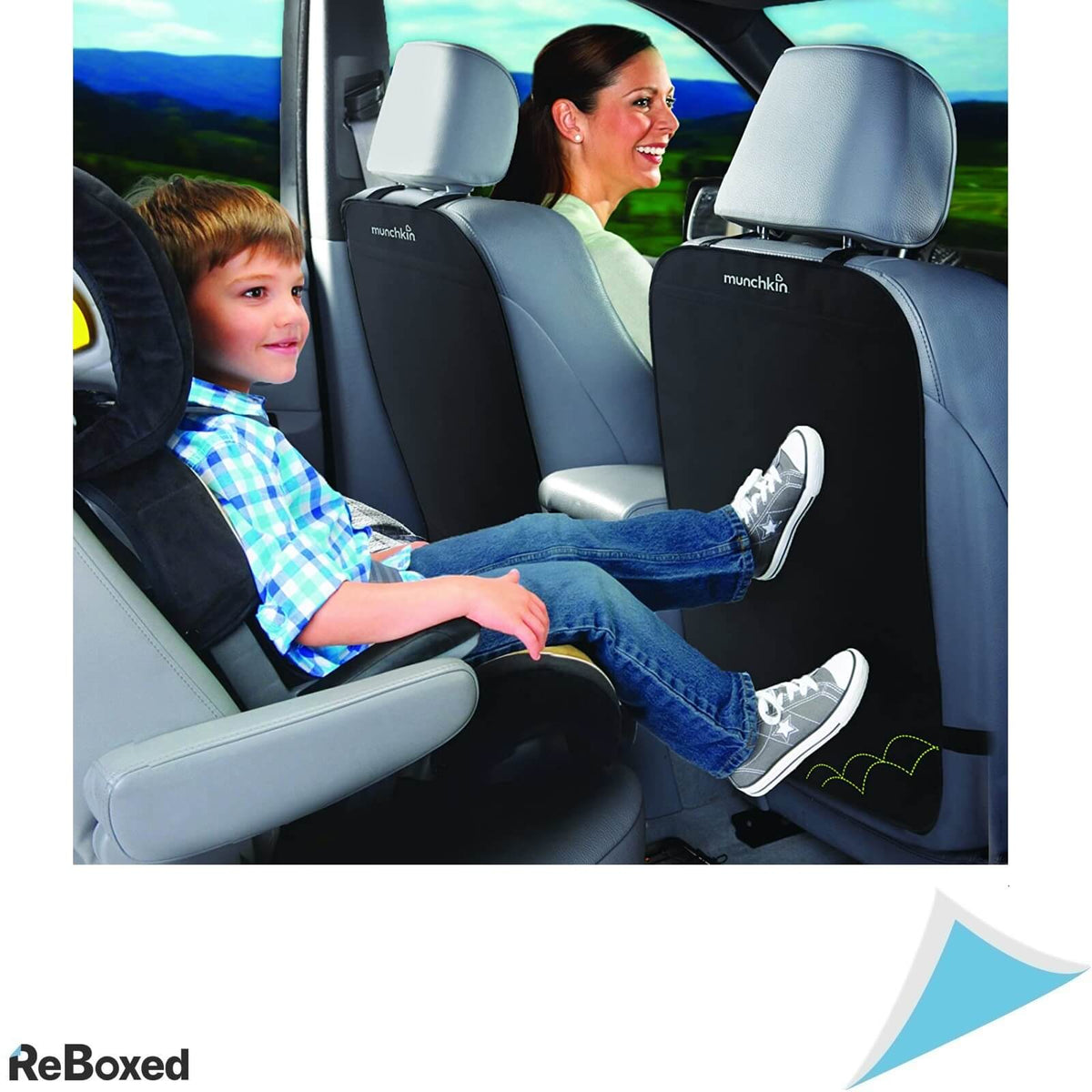 Munchkin Deluxe Kick Mats Set 2 Protectii Premium Spatar Auto