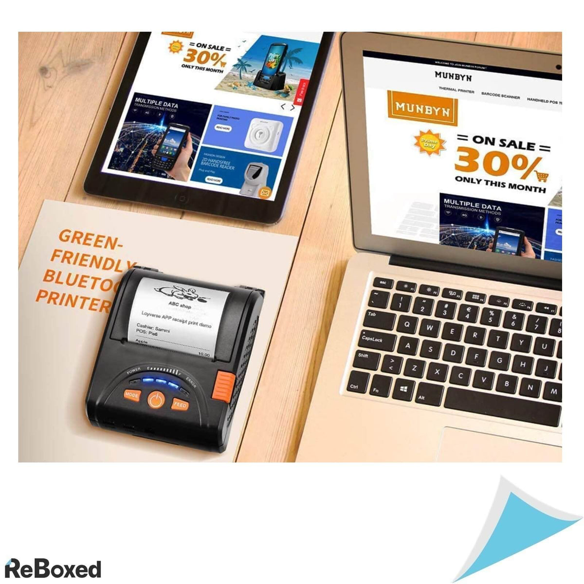 Munbyn Imprimanta Portabila Termica Bluetooth 58mm Android