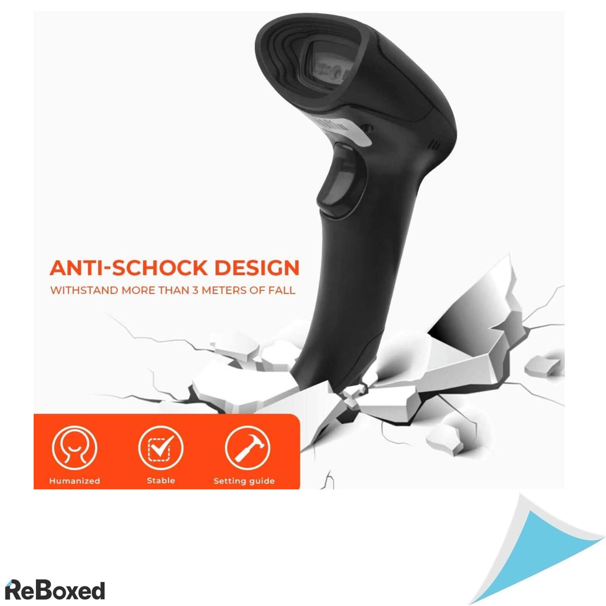 Munbyn Scaner Coduri de Bare 1D 2D QR cu Fir USB