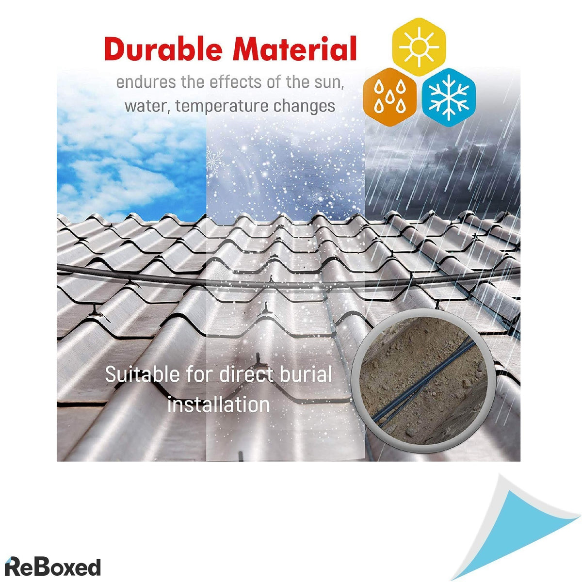 MutecPower Set 100m Cablu SSTP Cat7 600Mhz Outdoor RJ45 Sertizor