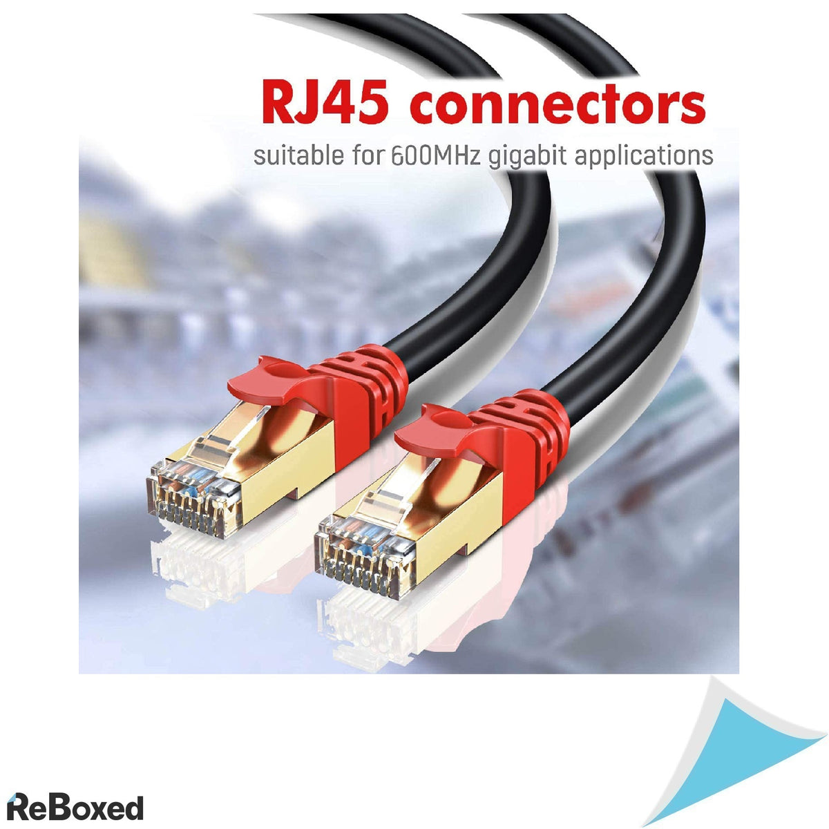 MutecPower Set 100m Cablu SSTP Cat7 600Mhz Outdoor RJ45 Sertizor