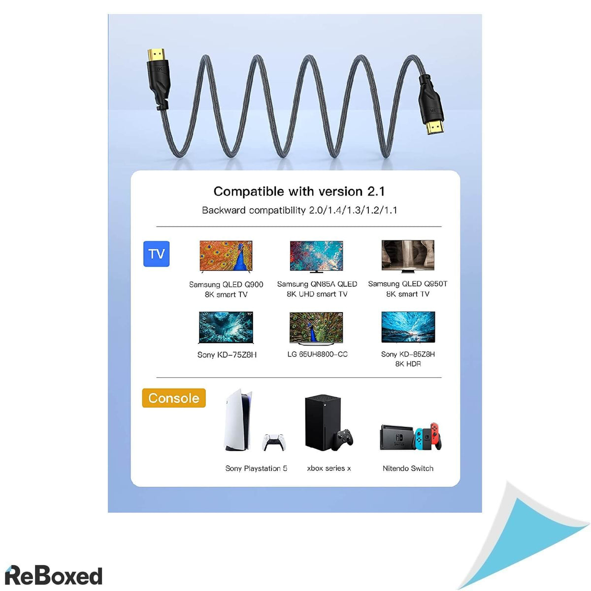 Mytysun Cablu HDMI 2.1 8K 48Gbps Ecranare Tripla EMI 1 metru