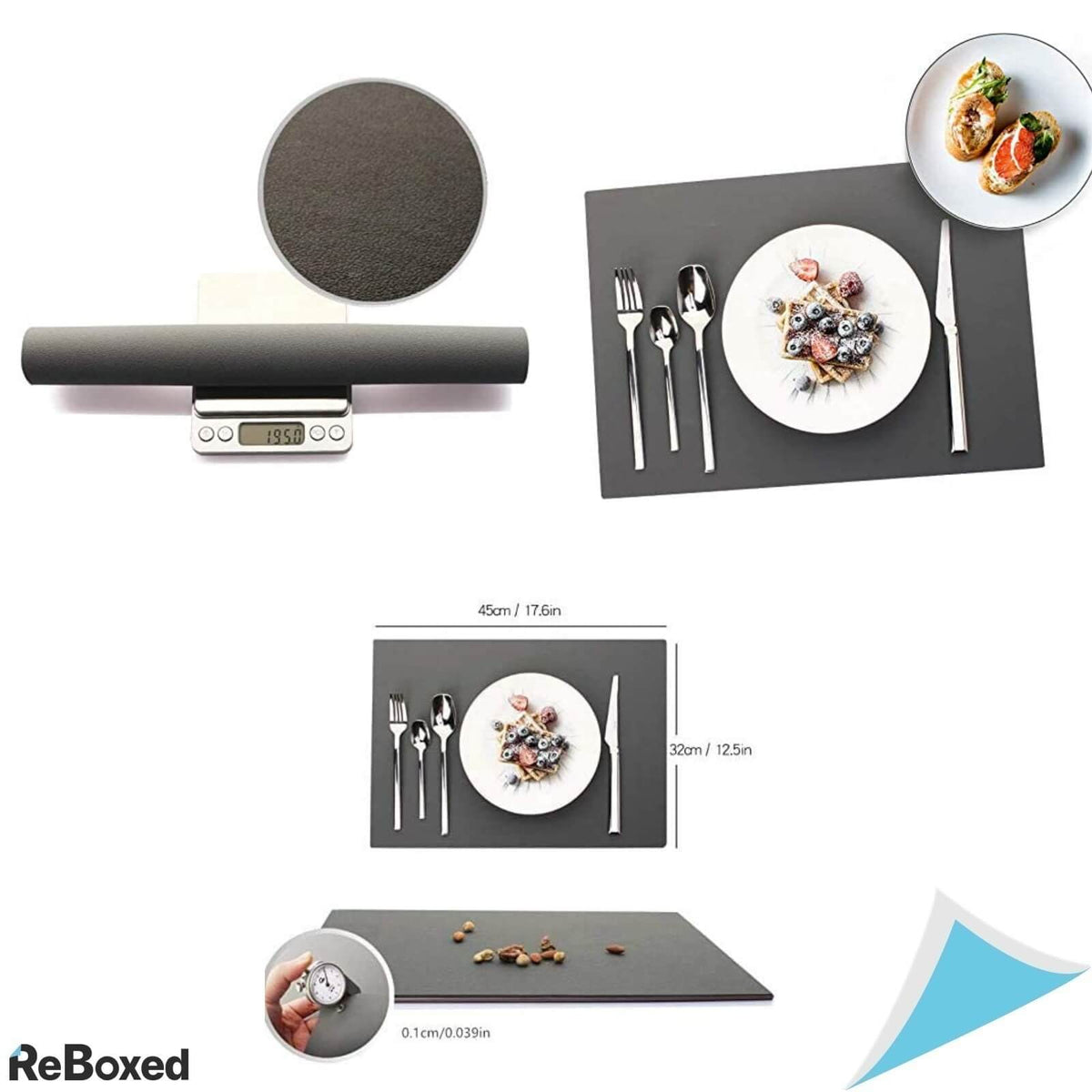 Set 4 Covorase Napron Silicon de Masa rezistent la Temperatura