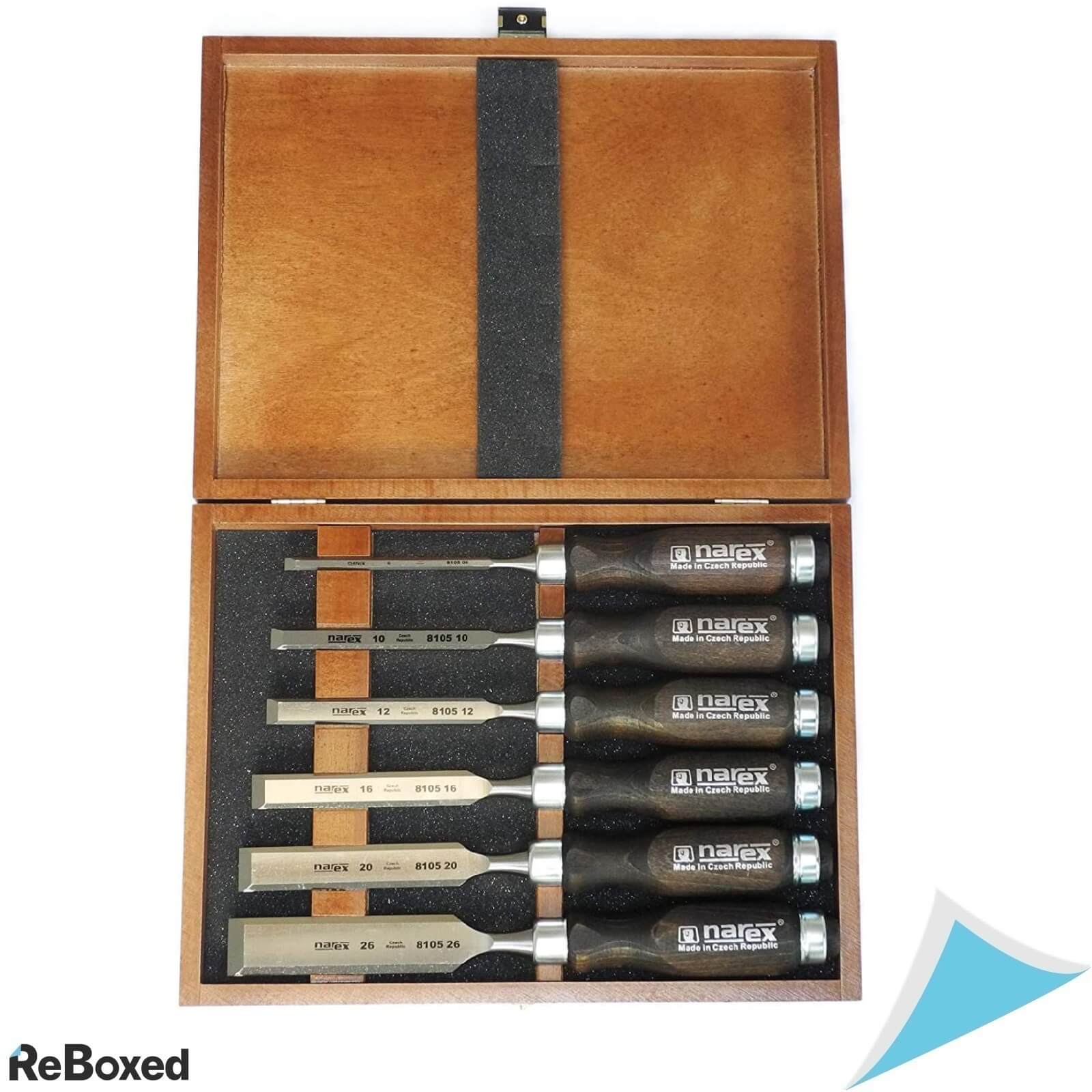 Narex Set 6 Dalti Profesionale in cutie de Lemn DIN5139