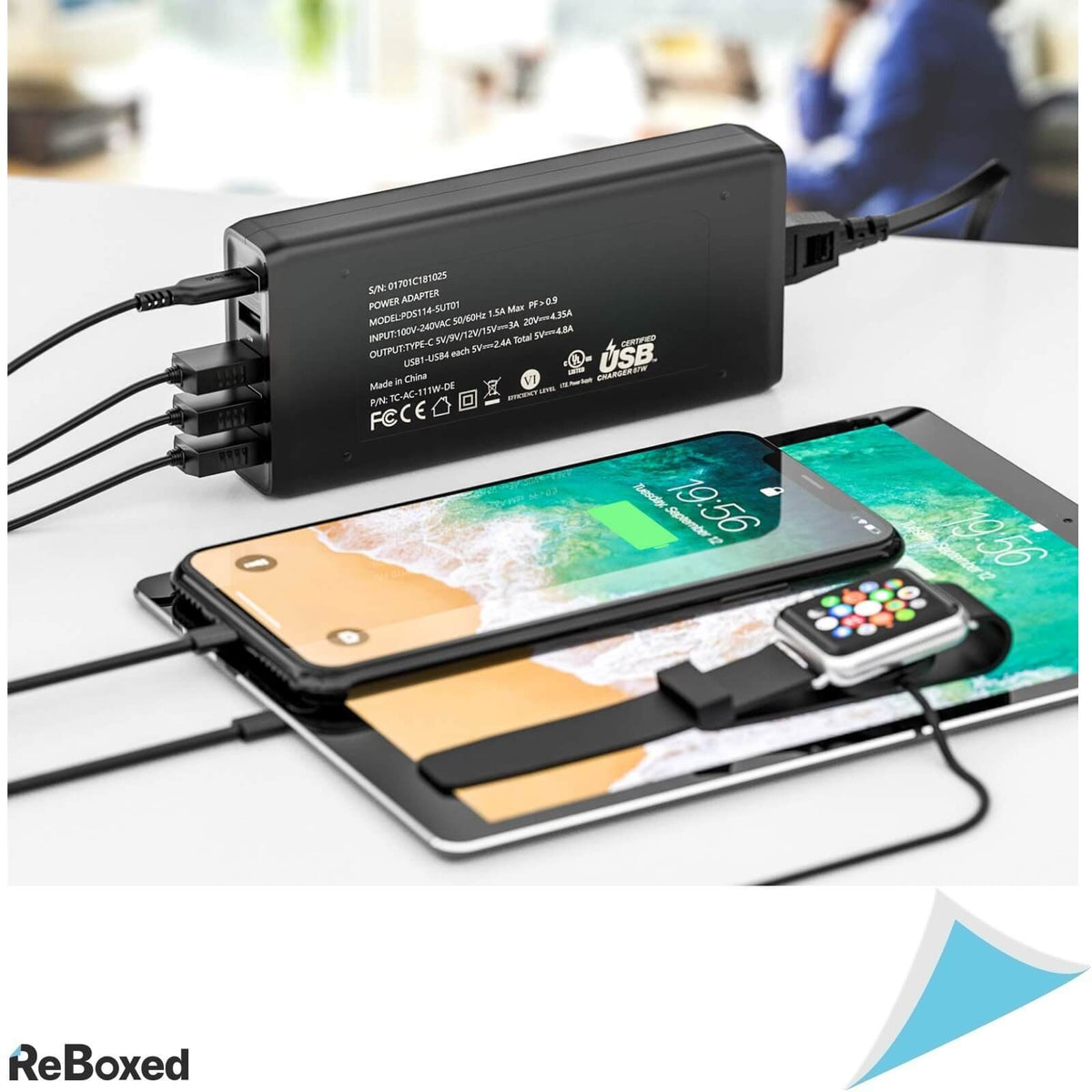 NekTek Incarcator 111W USB-C 5 Porturi PD 87W Laptop