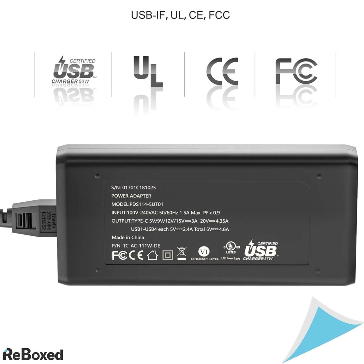 NekTek Incarcator 111W USB-C 5 Porturi PD 87W Laptop