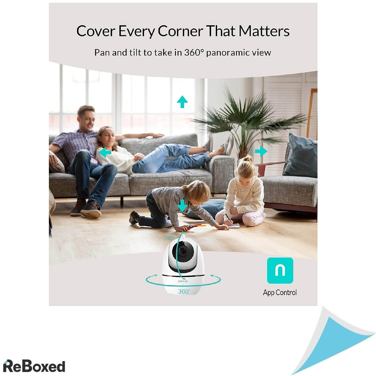 NetVue Camera de Supraveghere WiFi Mini 1080p Audio 8x Zoom