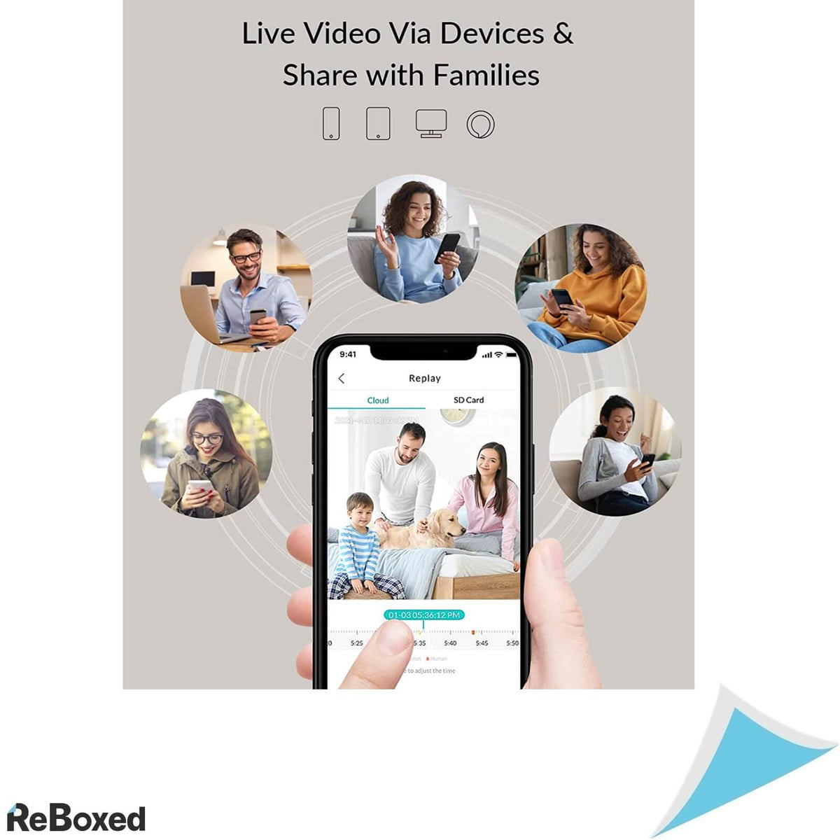 NetVue Orb Pro WiFi Camera de Supraveghere 2K 3MP H.265