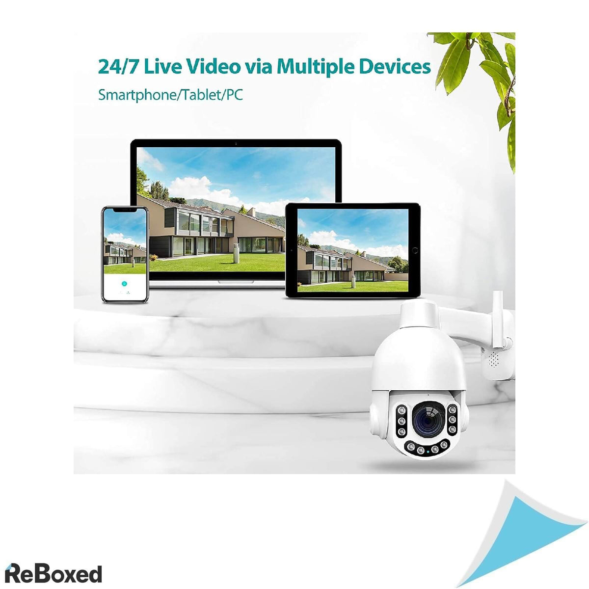 NetVue Camera IP Dome Exterior IP66 PTZ 3MP H.265 360 grade