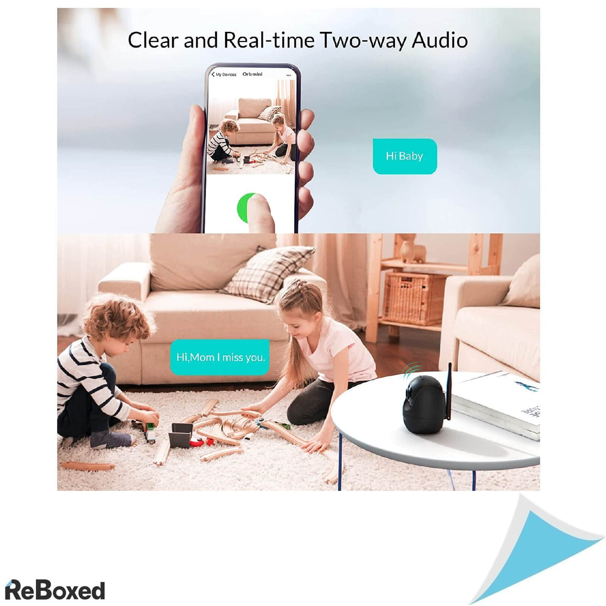 Netvue Camera WiFi de Supraveghere Interior 360 grade 1080p