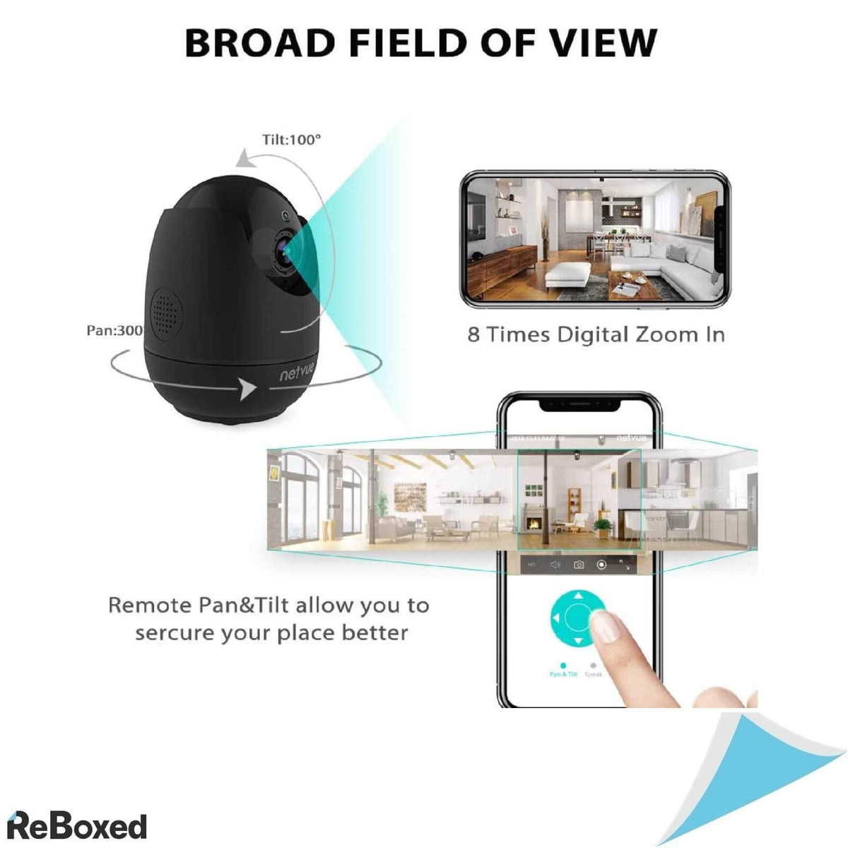 NetVue OrbCam WiFi Camera de Supraveghere FullHD si IR