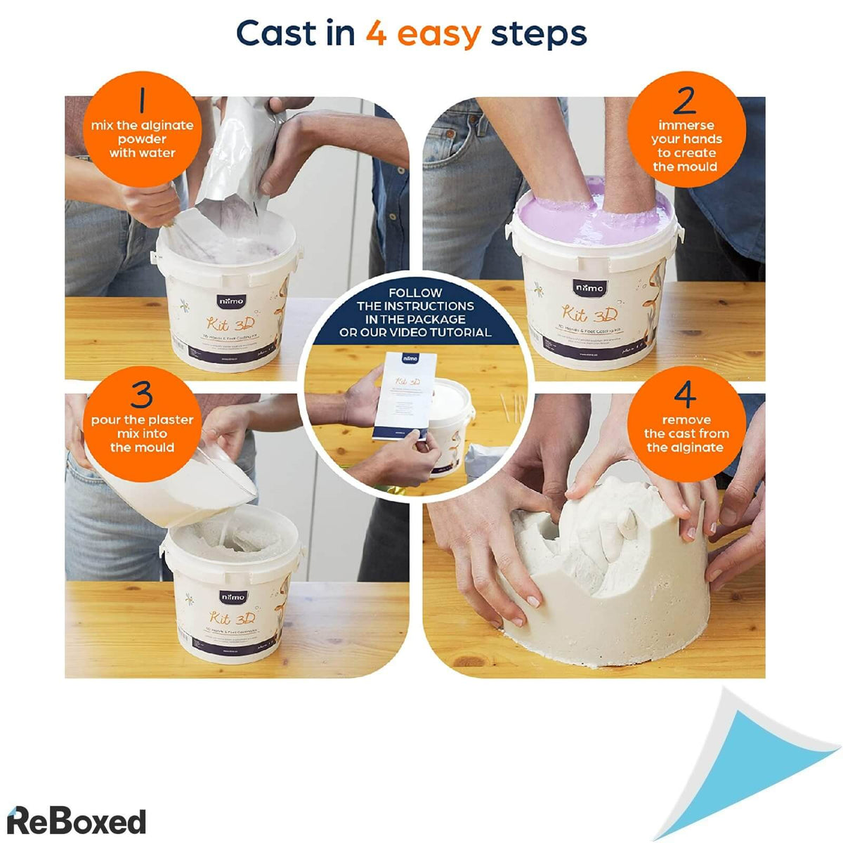 Niimo Kit de Turnare Manuala Modelare 3D Gips Alb