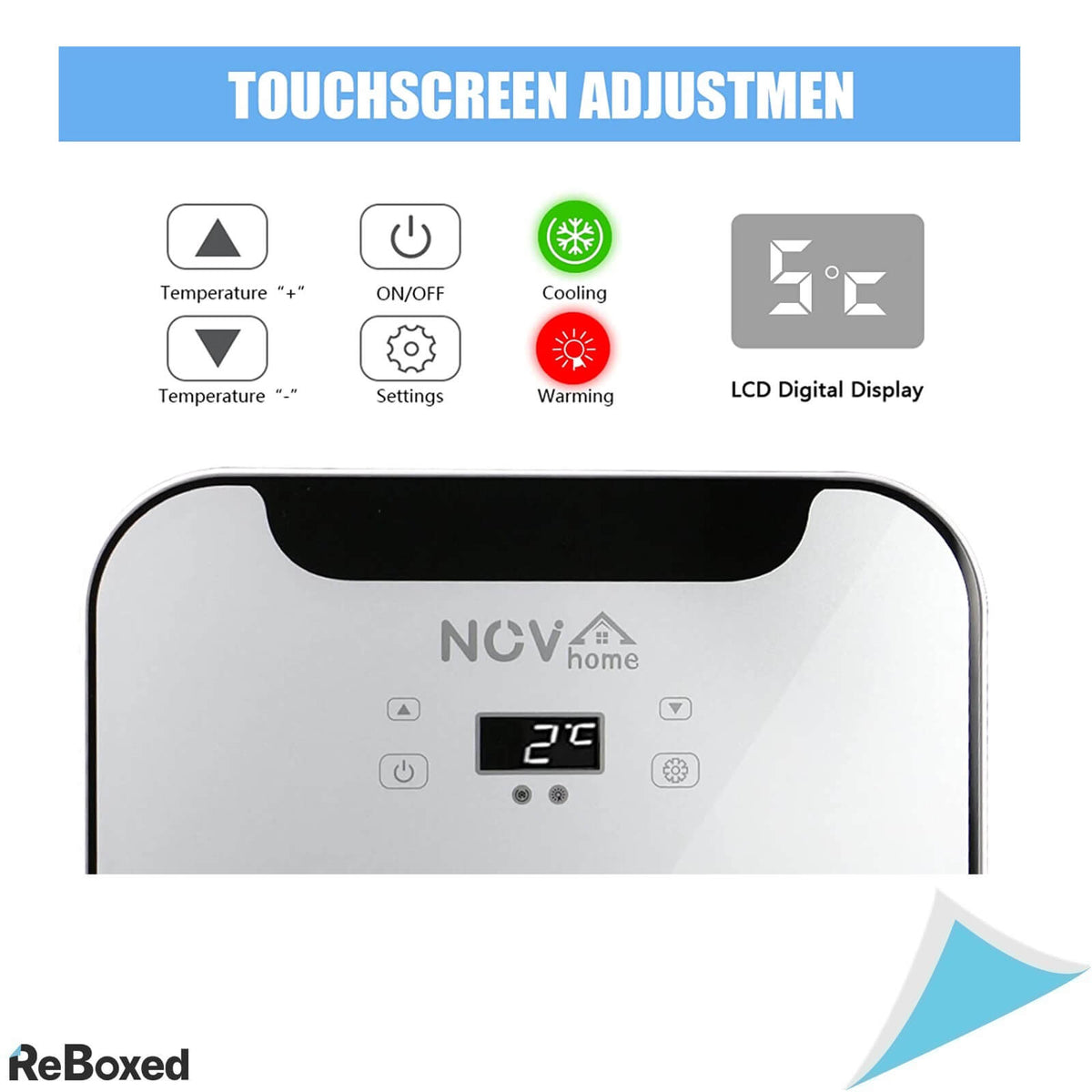 NovHome Mini Frigider 20L Racire si Incalzire 220V 12V Digital