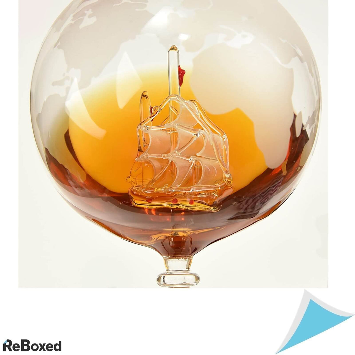 Oak &amp; Steel England Set Decantor Whisky si Cuburi