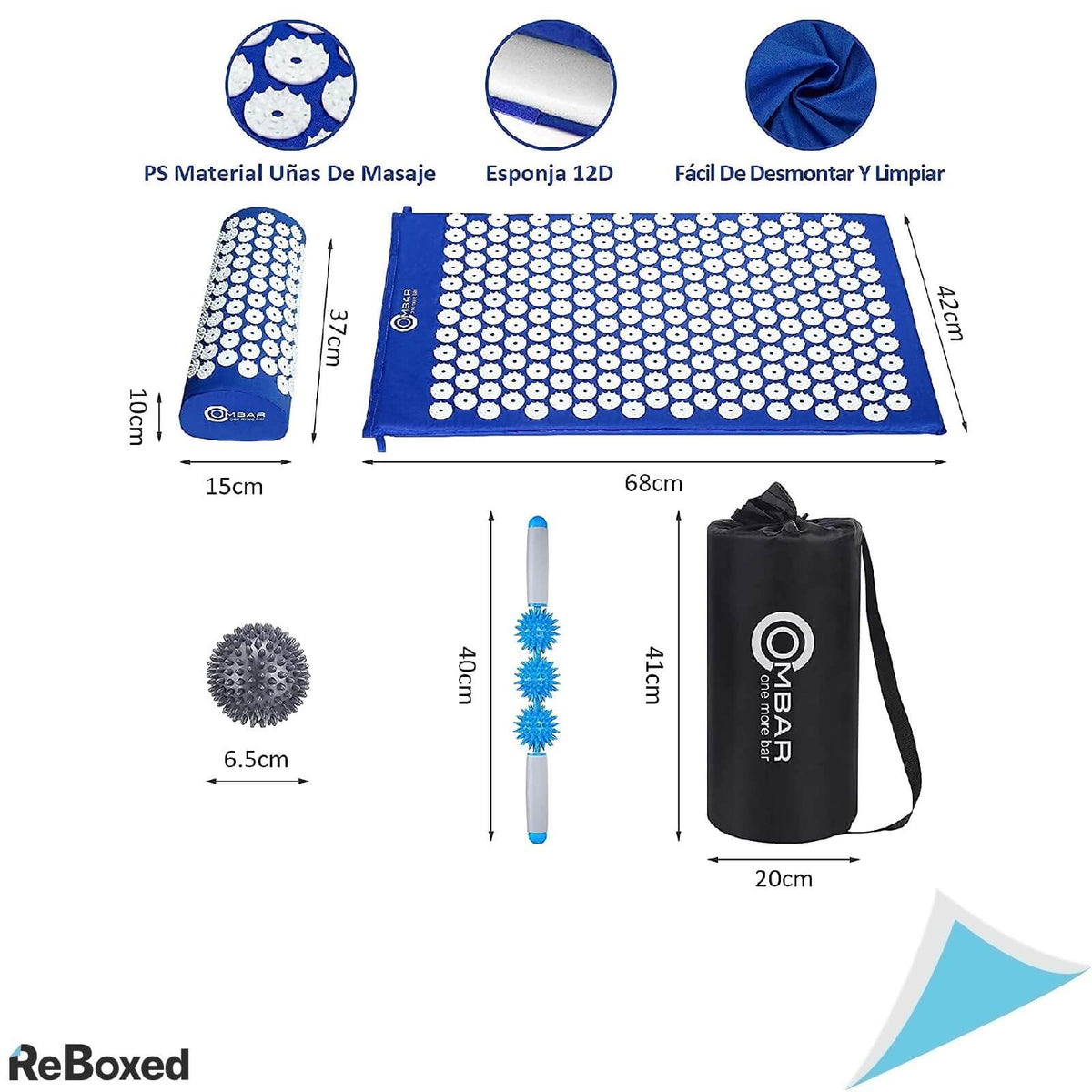 Ombar Set Covoras si Perna Pentru Yoga Relaxare Presopunctura