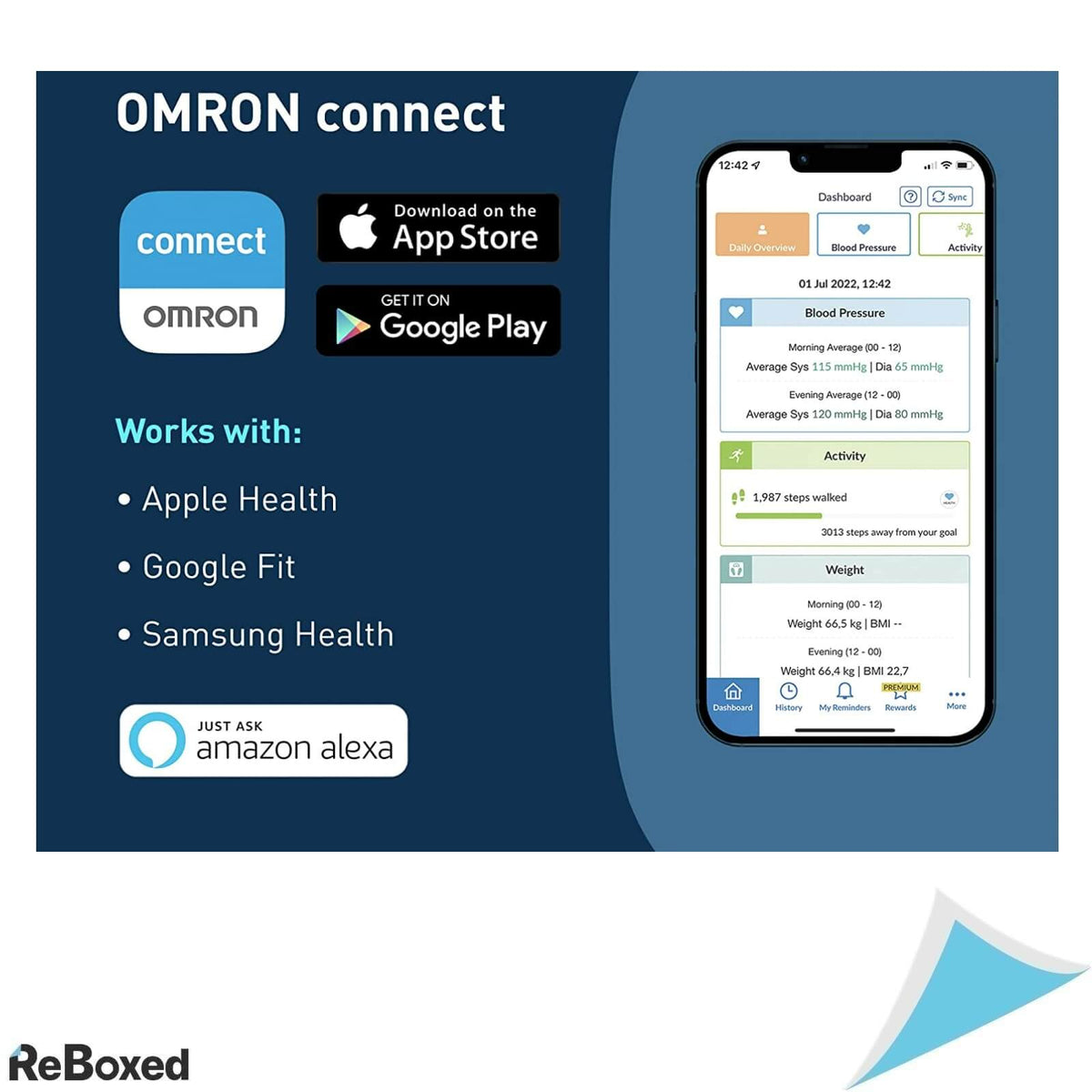 Omron Evolv HEM-7600T-E Tensiometru Smart de Brat