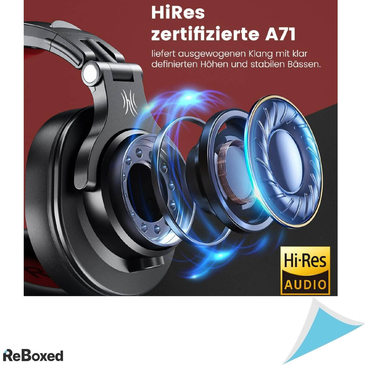 OneOdio Studio A71 Casca Over Ear CAW 40mm Cu Fir Rosu