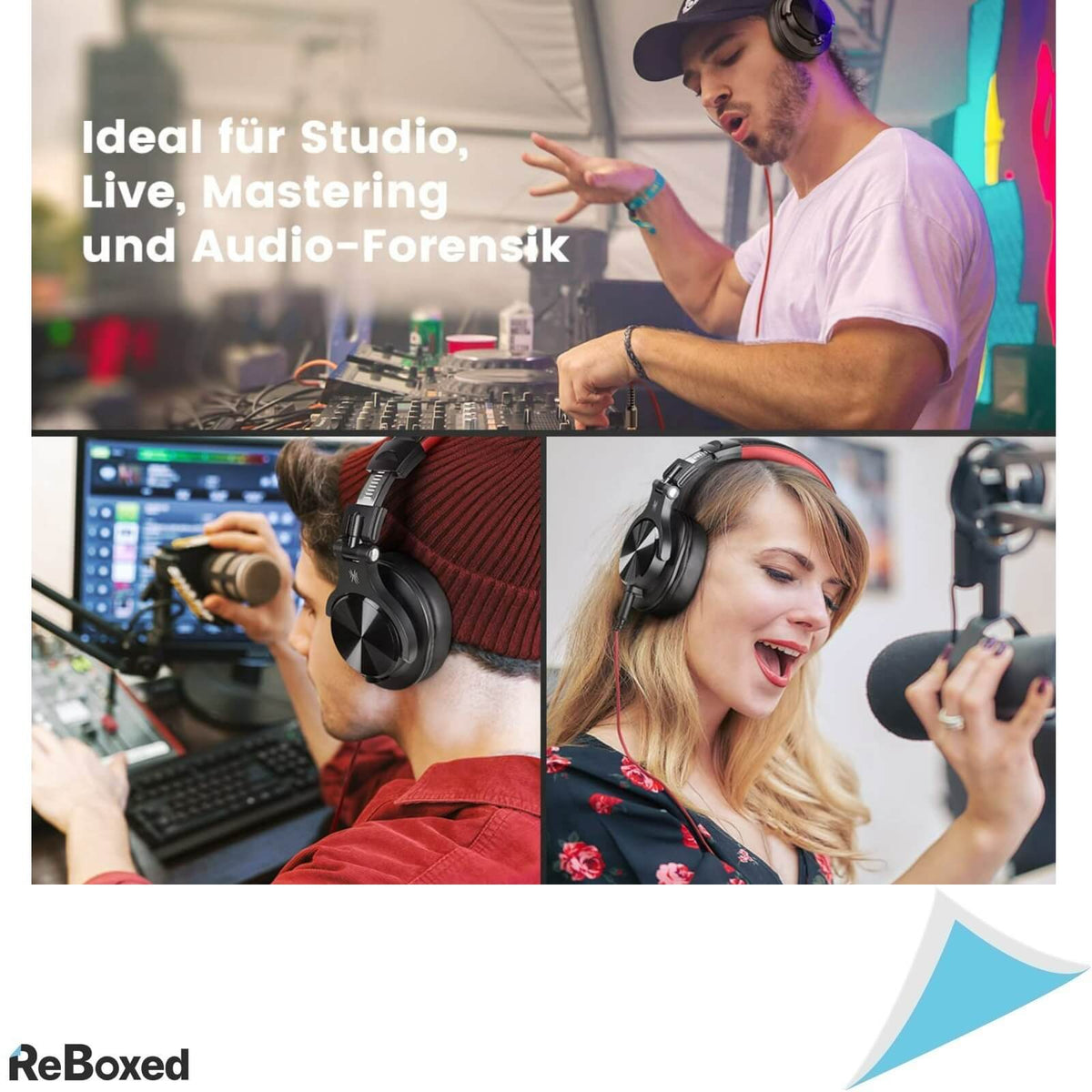 OneOdio Studio A71 Casca Over Ear CAW 40mm Cu Fir Rosu