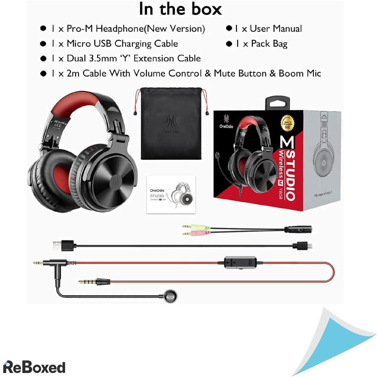 OneOdio Studio Y80B PRO-M22 Casca Over Ear Bluetooth cu Microfon CVC8.0