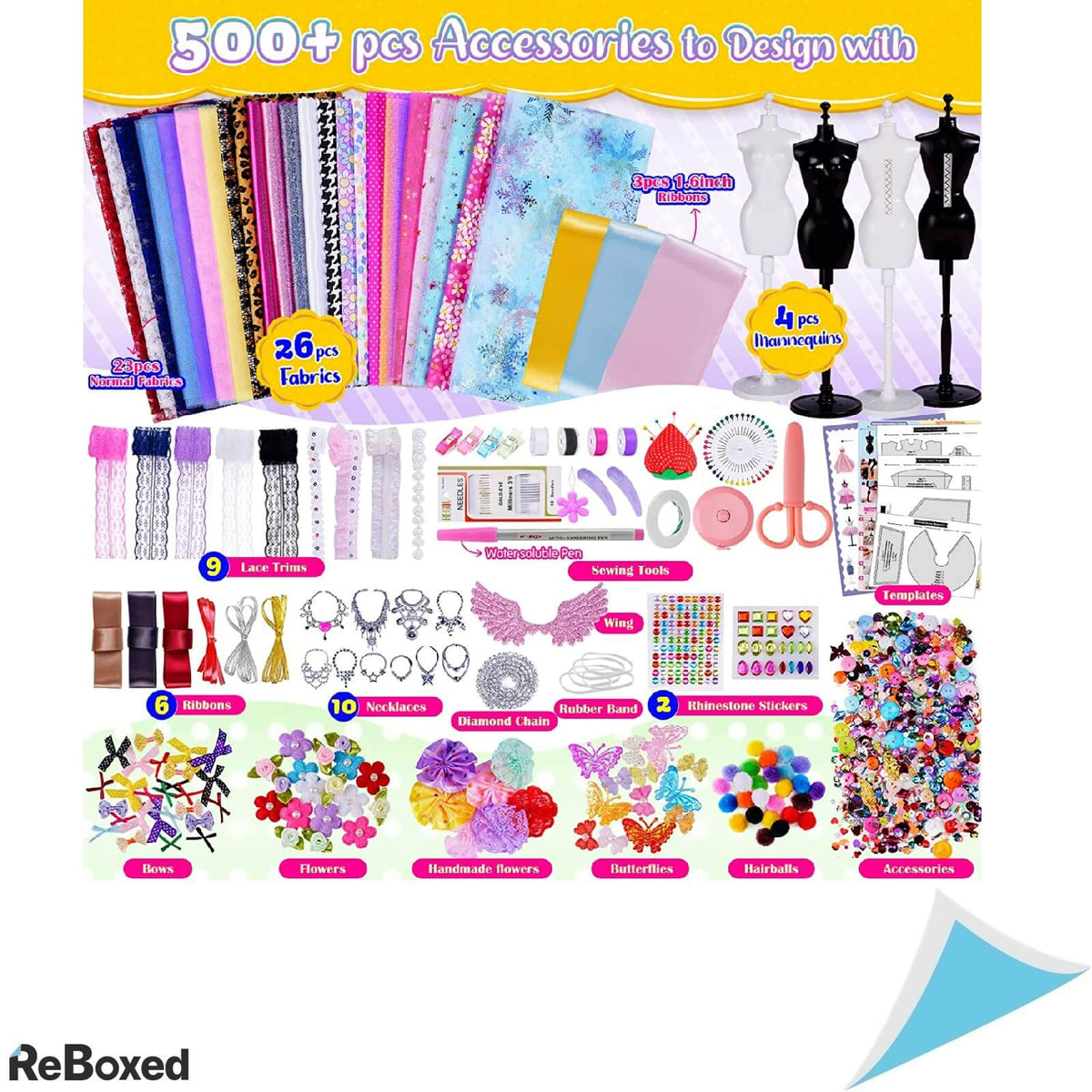 OnetoFour Kit Arta Design Vestimentar 4 Manechine 500 Piese