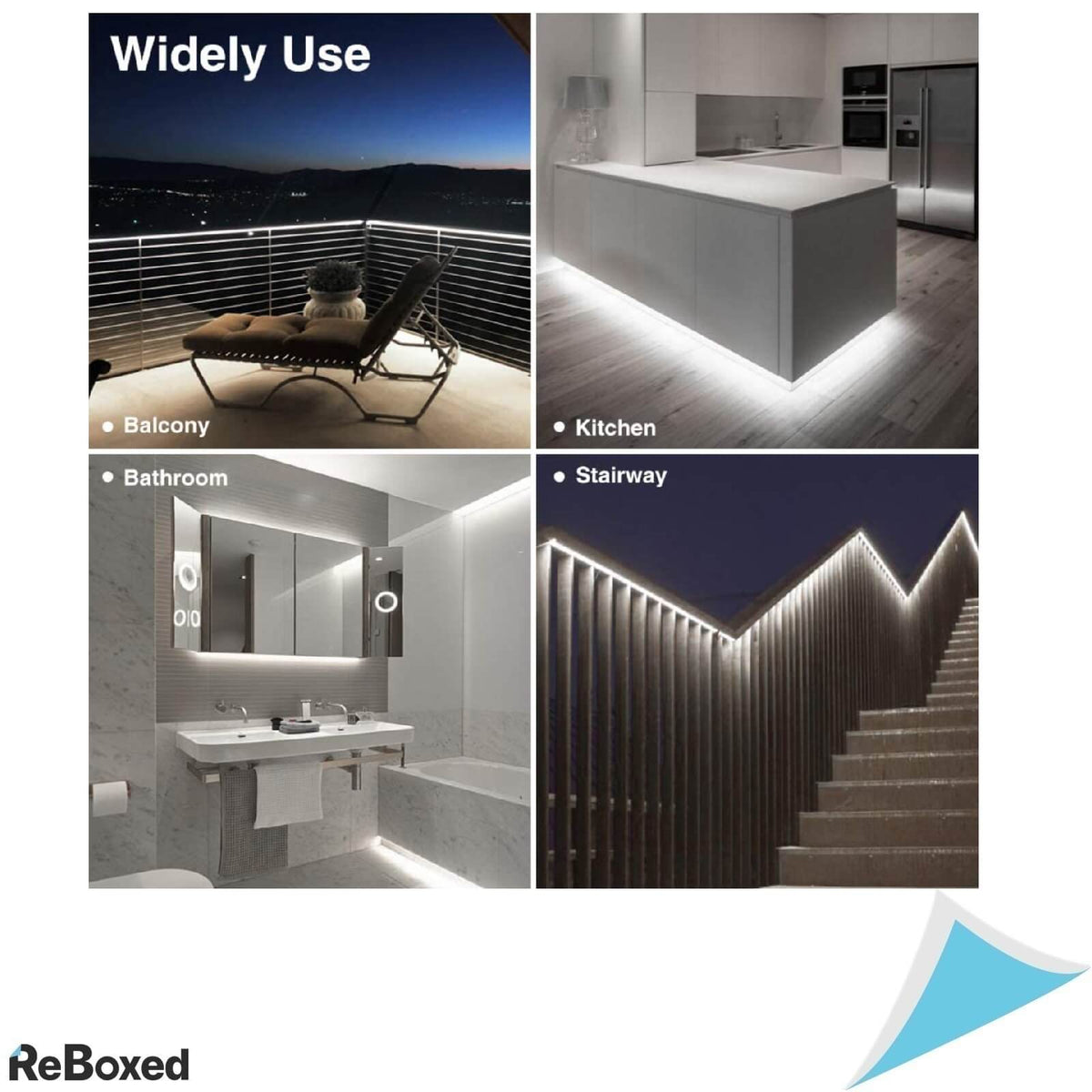 Onforu Banda LED IP65 15 Metri 450 LED-uri Culoare Alba 6000K