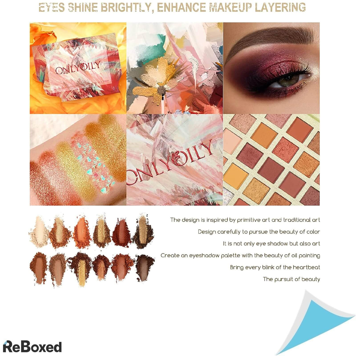 OnlyOily Set 35 culori Eye Shadow Fard Pleoape cu Sclipici