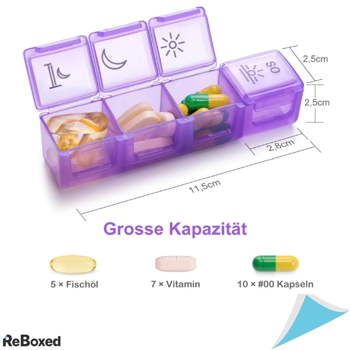 Organizator Dozator de Medicamente Saptamanal si Geanta Transport