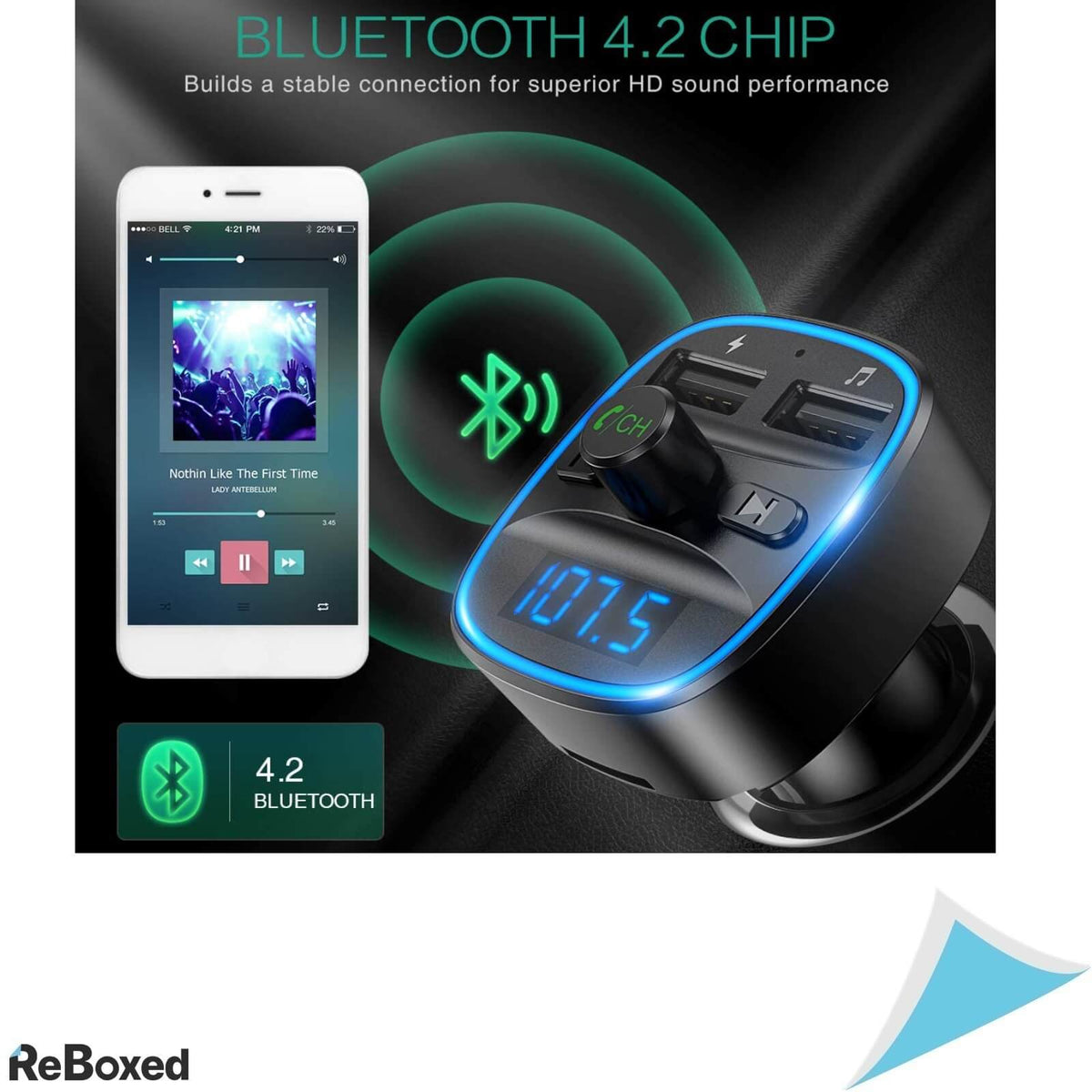 Oria T25 Modulator FM Transmitter Handsfree Card Reader Charger