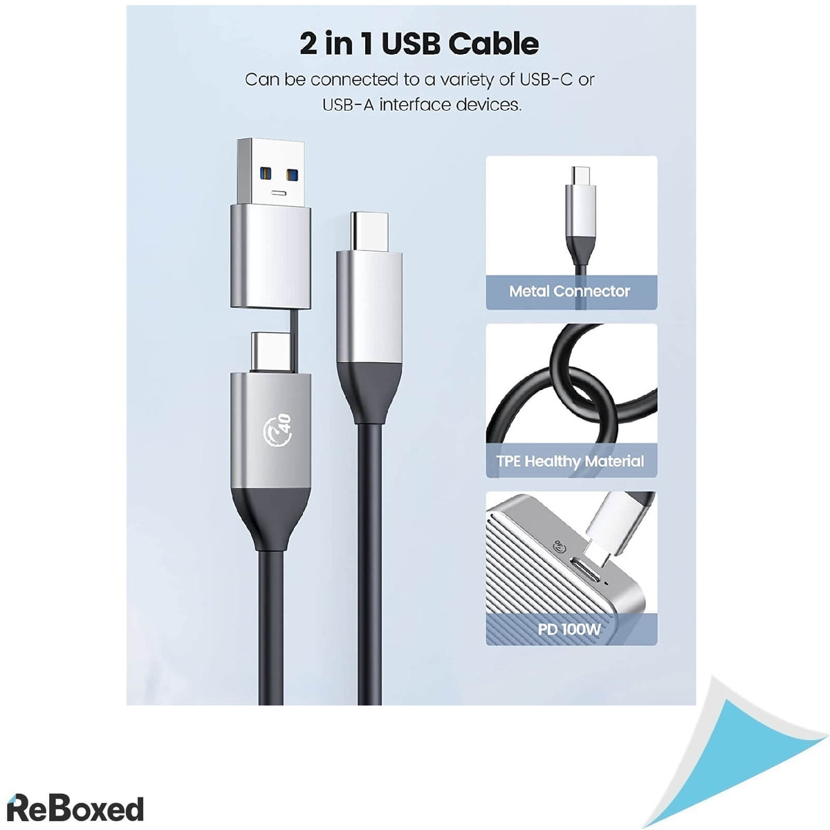 ORICO Carcasa USB-C SSD NVMe 2280 Thunderbolt 3/4 Aluminiu