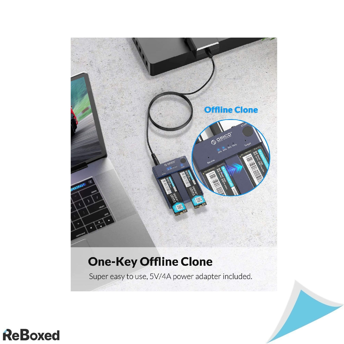 Orico Docking si Statie Clonare SSD M.2 NVME 10Gbit/s M2P2