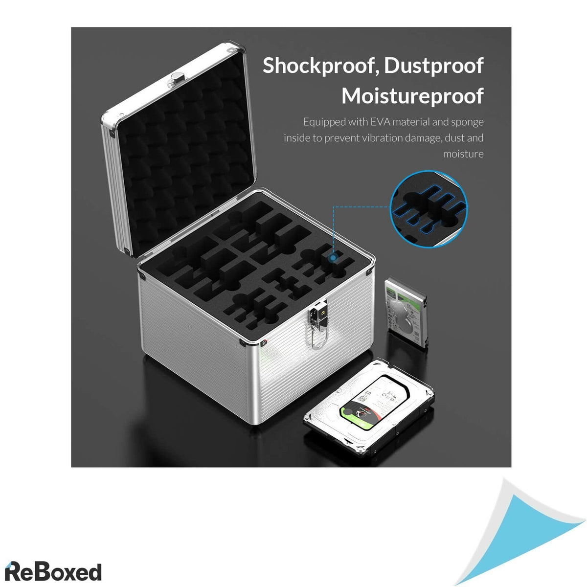 ORICO Geanta Transport HDD 6x3.5 6x2.5 3xM.2 SSD Aluminium